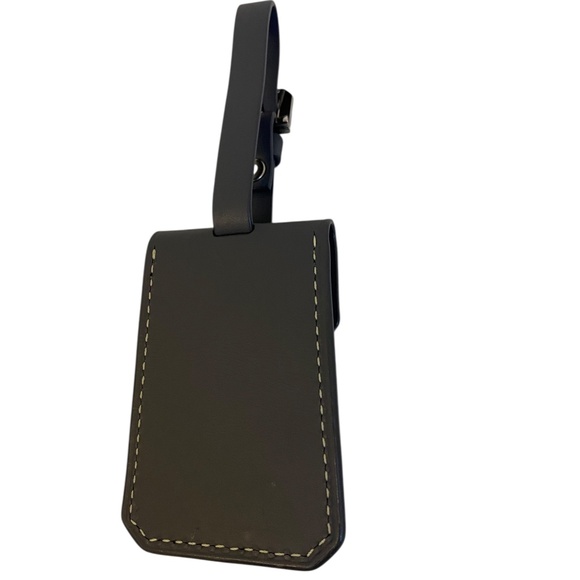 Authentic Goyard Gray All Leather Luggage Tag Ultra Rare Luxury Travel Accessory - Picture 2 of 8